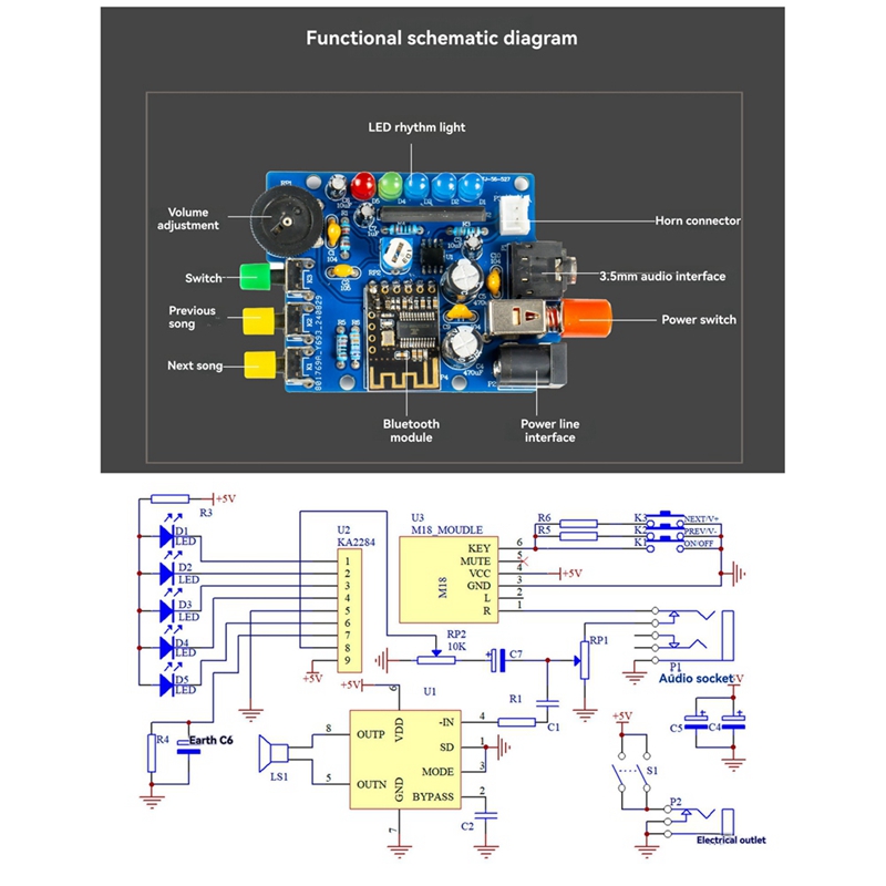 Kit de Altavoz Bluetooth DIY,  - Diy Electronics Project Kit reseña y precio